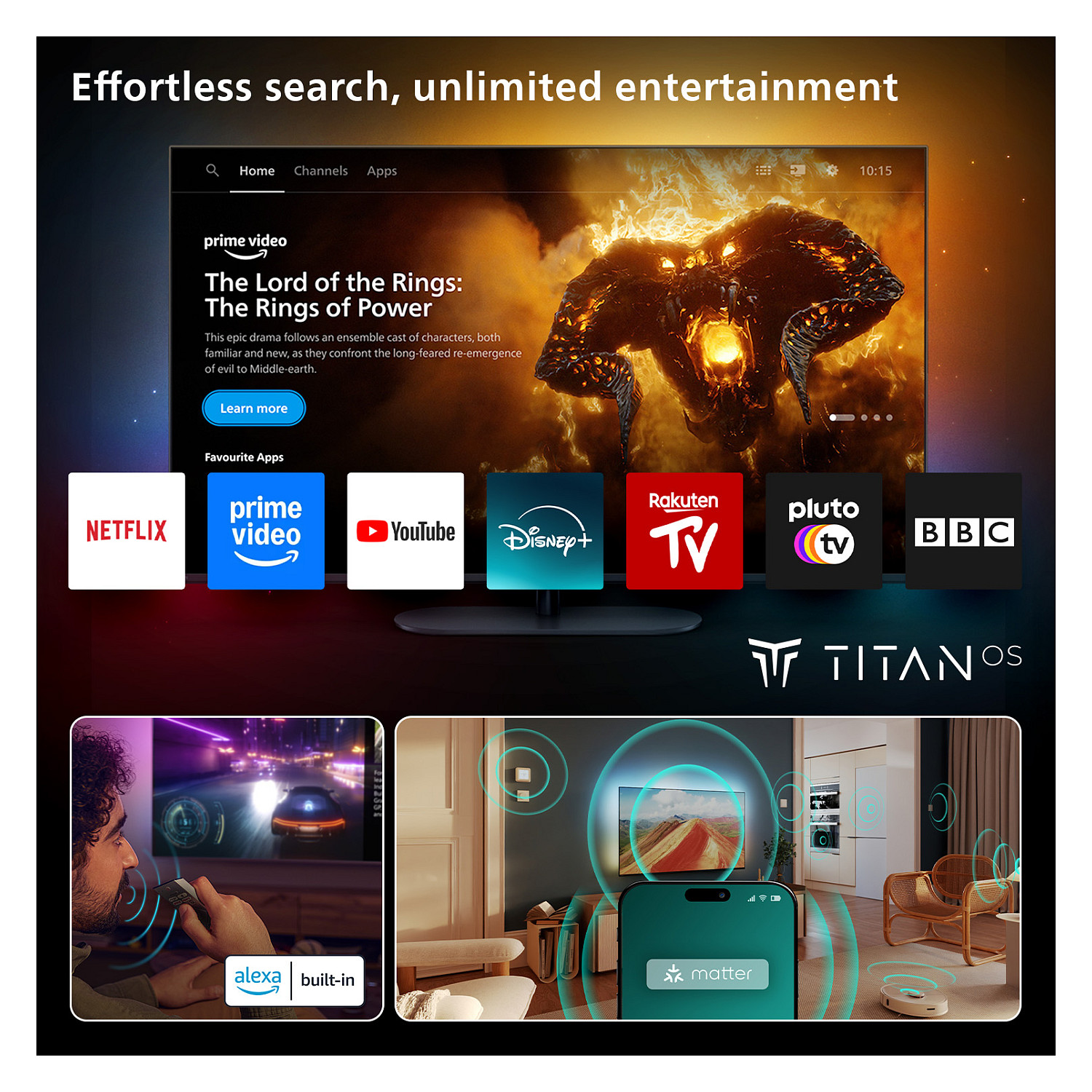 4K UHD Ambilight TV PHILIPS 50PUS8500/12 The One (126 cm, P5 Engine, Dolby Vision, Dolby Atmos, Android TV)-11