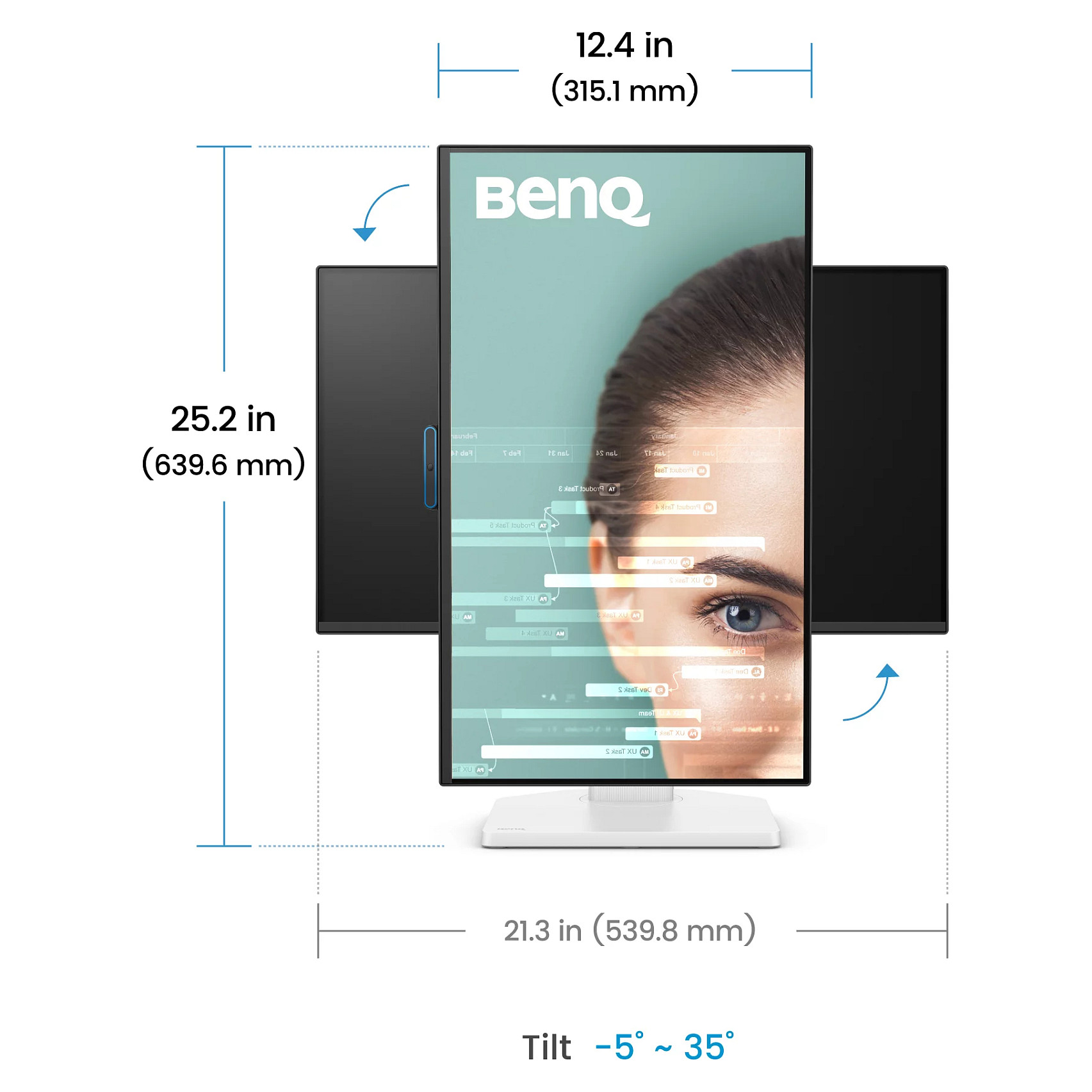 Monitor BENQ GW2490TC 23.8" FHD (IPS, 100Hz, USB-C, Zvučnici, Mikrofon)-5