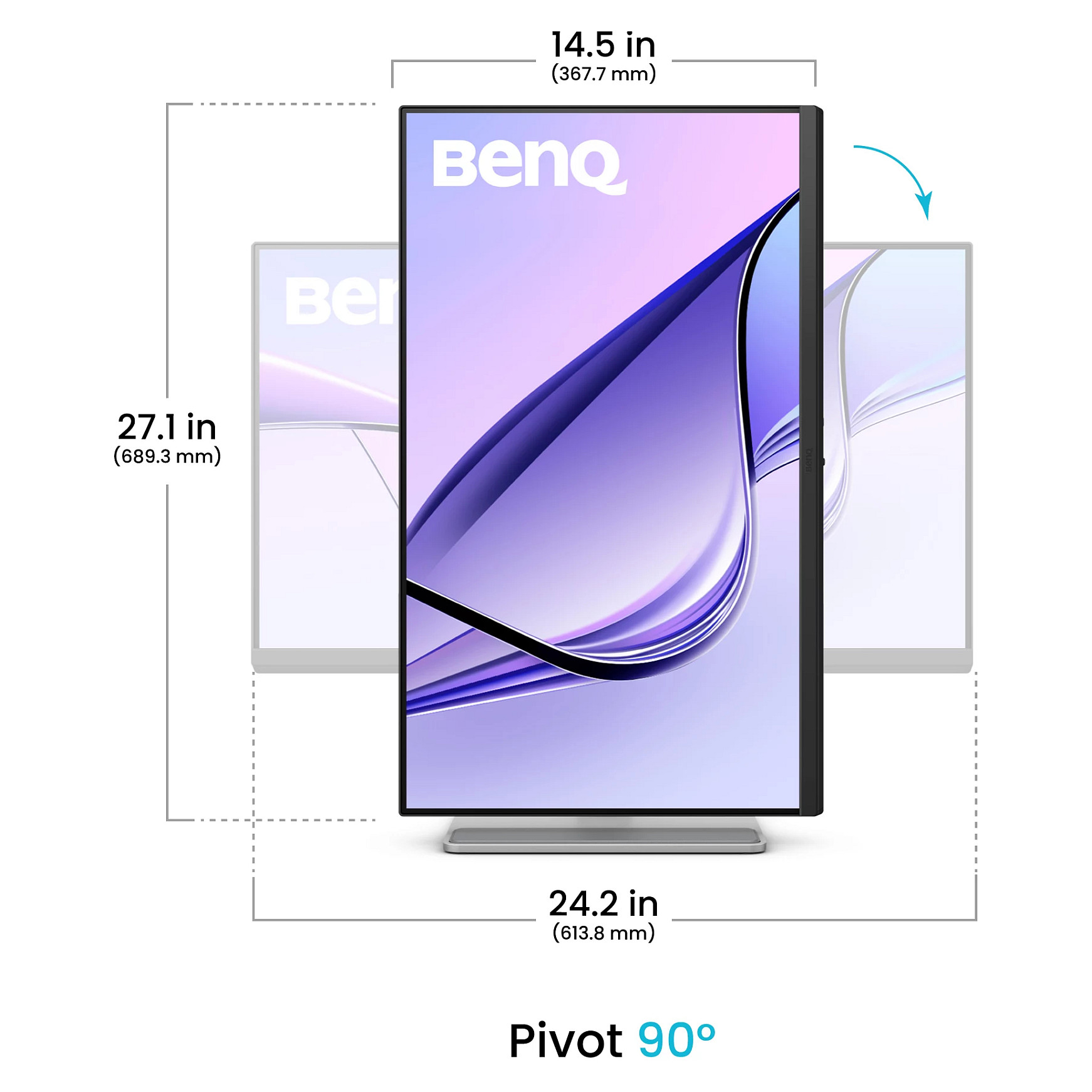 Monitor BENQ MA270UP 27" (4K UHD, IPS, USB-C 65W, 99% sRGB, Zvučnici)-4