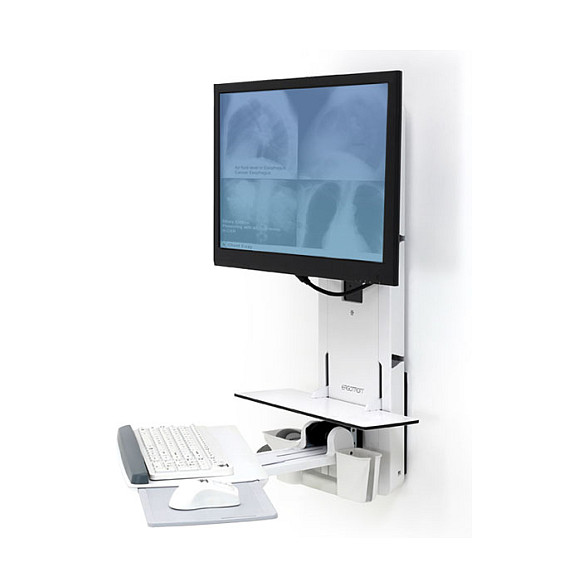Zidni nosač ERGOTRON StyleView Sit-Stand Vertical Lift (60-609-216, VESA, do 11.3 kg, bijeli)-0