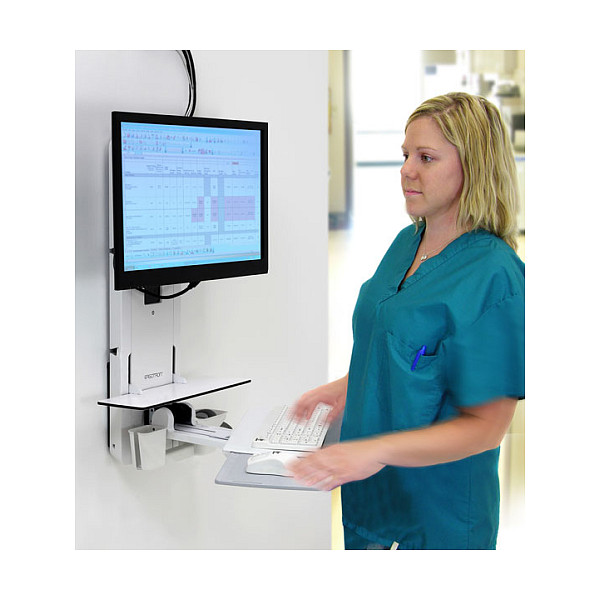 Zidni nosač ERGOTRON StyleView Sit-Stand Vertical Lift (60-609-216, VESA, do 11.3 kg, bijeli)-4