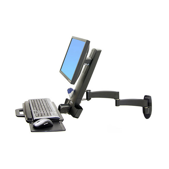 Zidni nosač za monitor i tipkovnicu ERGOTRON 200 Series Combo Arm (do 24", VESA, crni)-0
