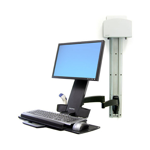 Zidni nosač za monitor i tipkovnicu ERGOTRON 200 Series Combo Arm (do 24", VESA, crni)-1