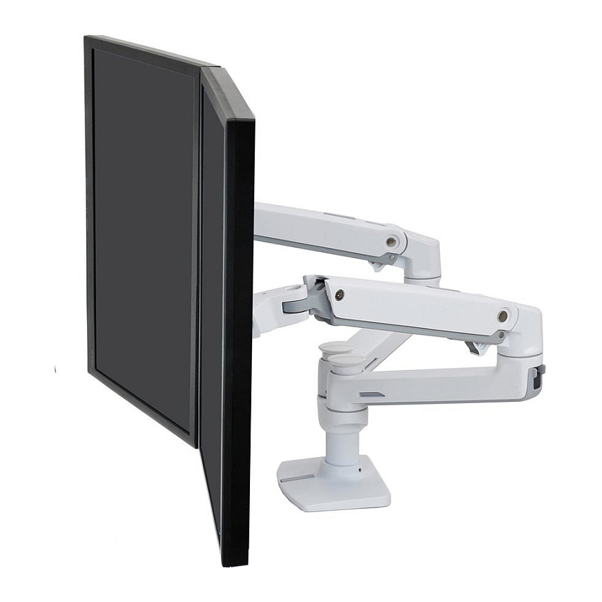 Stalak za monitor ERGOTRON LX Dual Side-by-Side Arm (za 2 monitora do 27", do 18.1 kg, VESA), bijeli-2