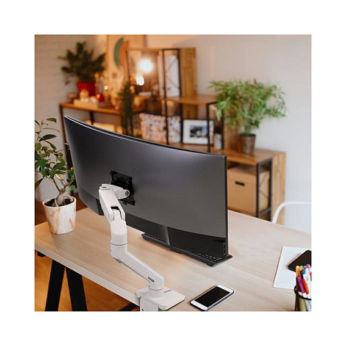 Nosač za monitor ERGOTRON HX Desk Monitor Arm (za monitore do 49", 9.1-19.1 kg, VESA, bijeli)-4