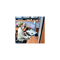 Mobilna radna stanica ERGOTRON WorkFit-C Single LD (za monitore do 27", do 12.3 kg, VESA, podesiva visina)-1