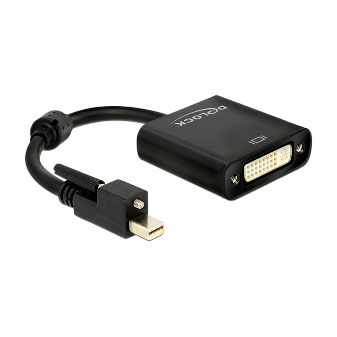 DELOCK Aktivni adapter kabel mini DisplayPort 1.2 na DVI 24+5 (4K, 25cm) 62612-0