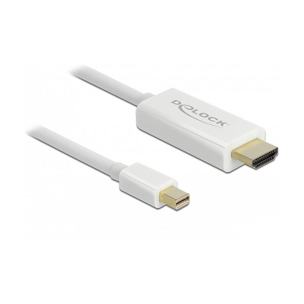 DELOCK Kabel mini DisplayPort 1.1 na HDMI 2m bijeli (1080p, audio)-0