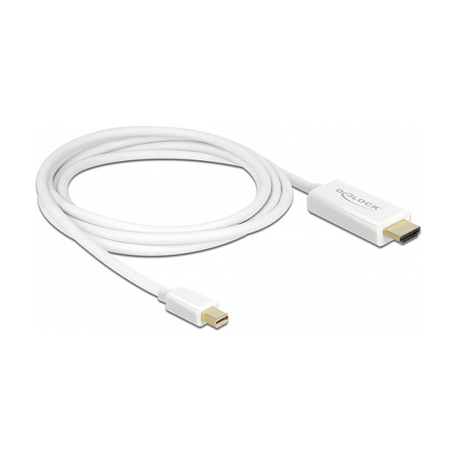 DELOCK Kabel mini DisplayPort 1.1 na HDMI 2m bijeli (1080p, audio)-1