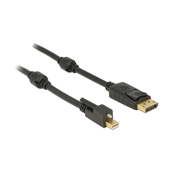 DELOCK Kabel mini DisplayPort 1.2 na DisplayPort 2m (4K @ 60Hz, s vijkom) 83813-0