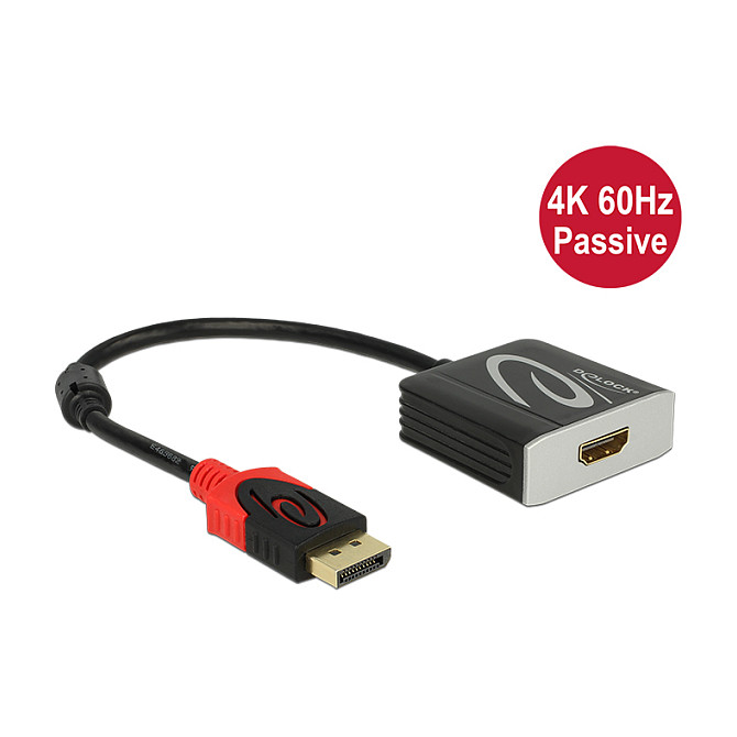 DELOCK Adapter DisplayPort 1.2 na HDMI 4K 60Hz pasivni (62607)-0