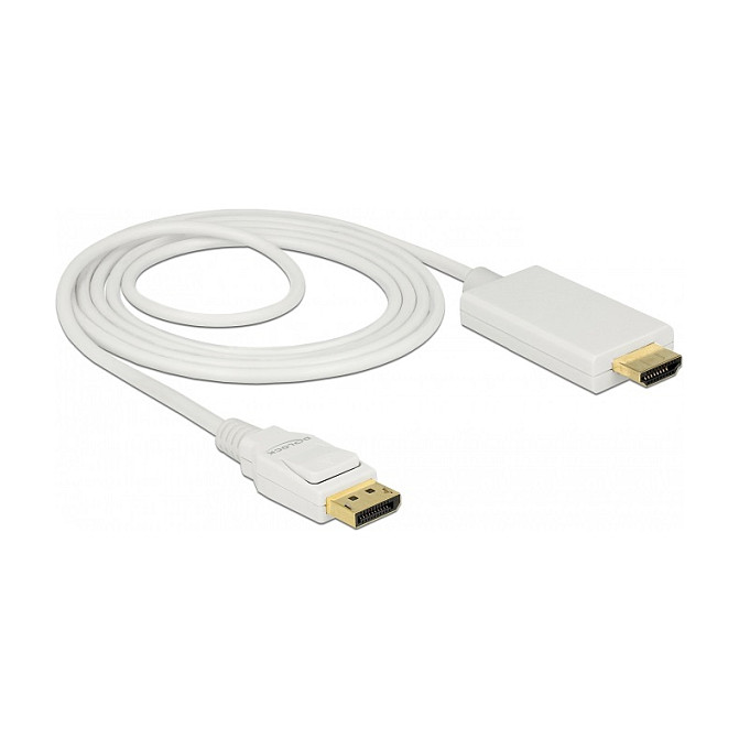 DELOCK Kabel DisplayPort 1.2 na HDMI pasivni 4K 30Hz 2m bijeli (85238)-1