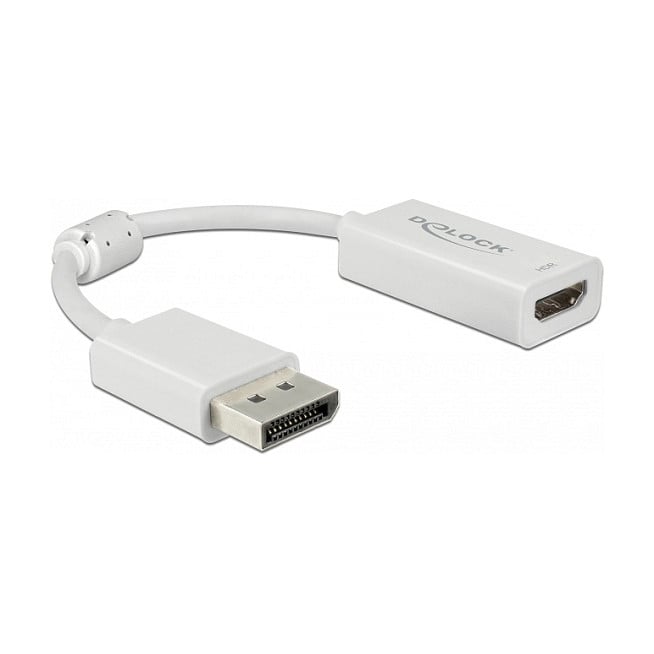 DELOCK DisplayPort 1.4 na HDMI 2.0 adapter 4K 60Hz (HDR, pasivni, bijeli)
