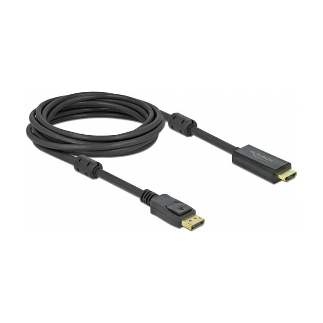 DELOCK Aktivni DisplayPort 1.2 na HDMI kabel 4K 60Hz 5m (85688)-0