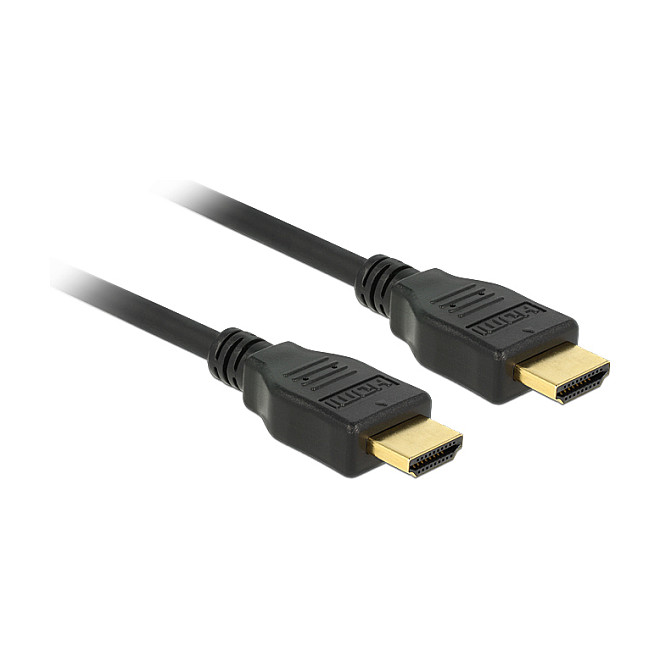 DELOCK HDMI kabel High Speed with Ethernet 1m (4K@30Hz, ARC, 3D)