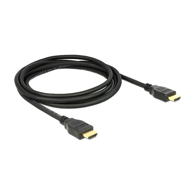 DELOCK HDMI kabel High Speed with Ethernet 1m (4K@30Hz, ARC, 3D)-1