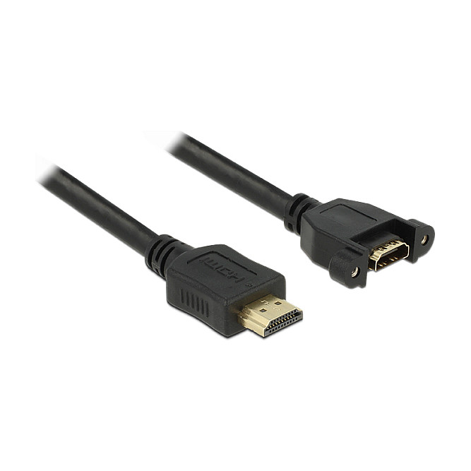DELOCK HDMI kabel za ugradnju (M/Ž) 1m (High Speed, Ethernet, 4K@30Hz)