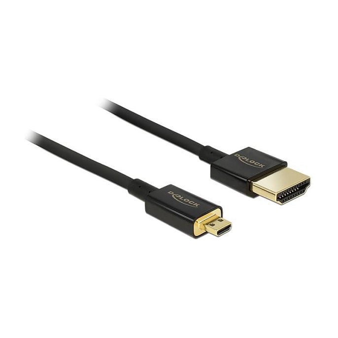 DELOCK Aktivni Slim High Speed HDMI kabel A na Micro-D 4.5m (4K, 3D, Ethernet)-0
