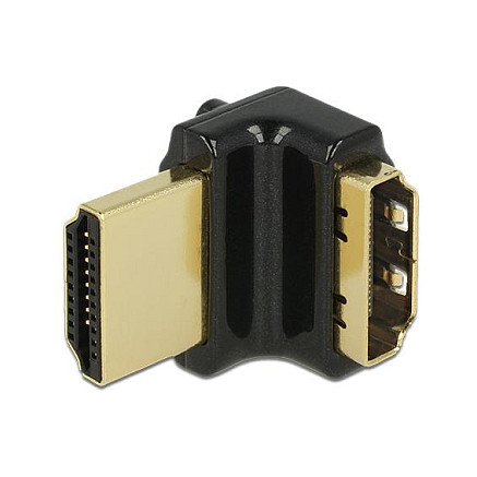 DELOCK HDMI adapter (M/Ž) 90° gore, 4K 30Hz (High Speed with Ethernet)