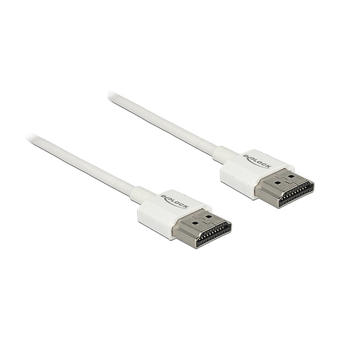 DELOCK Slim High Speed HDMI kabel s Ethernetom 0.5m (4K@30Hz, 3D, ARC)-0