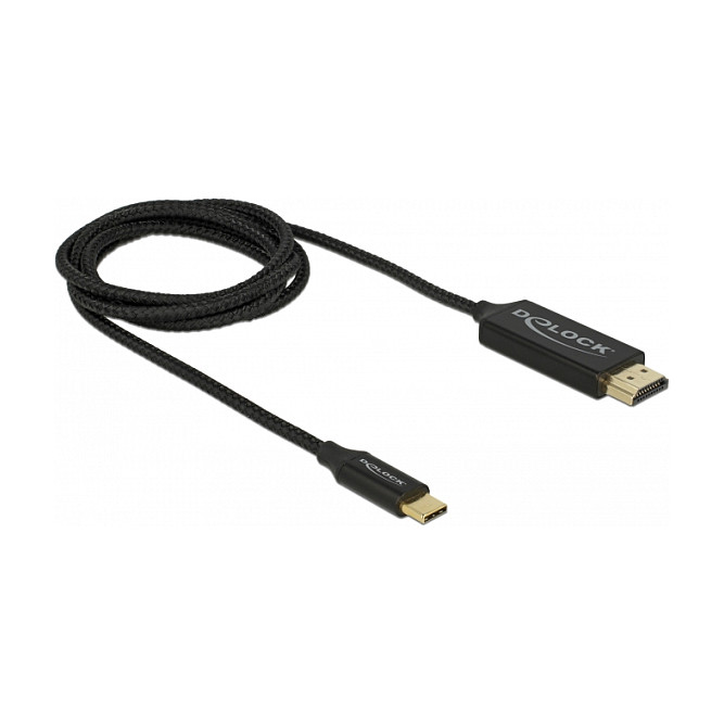 USB-C na HDMI kabel DELOCK 85291 (1m, 4K 60Hz, DP Alt Mode, koaksijalni)