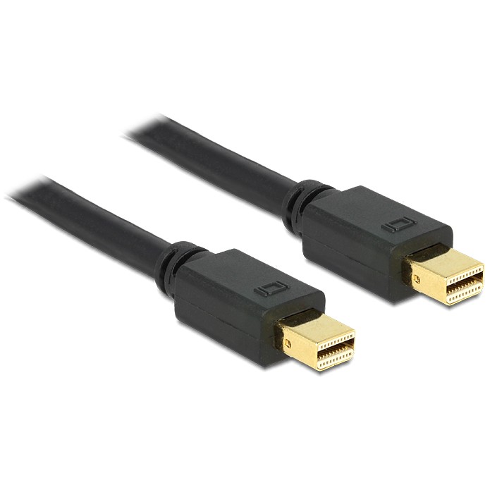 DELOCK Kabel mini DisplayPort 1.2 (M) na mini DisplayPort 1.2 (M) 4K 1m crni (82438)
