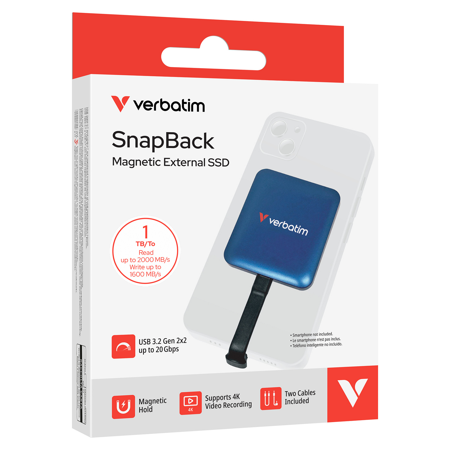 Vanjski SSD VERBATIM SnapBack 1TB USB 3.2 Gen 1-3
