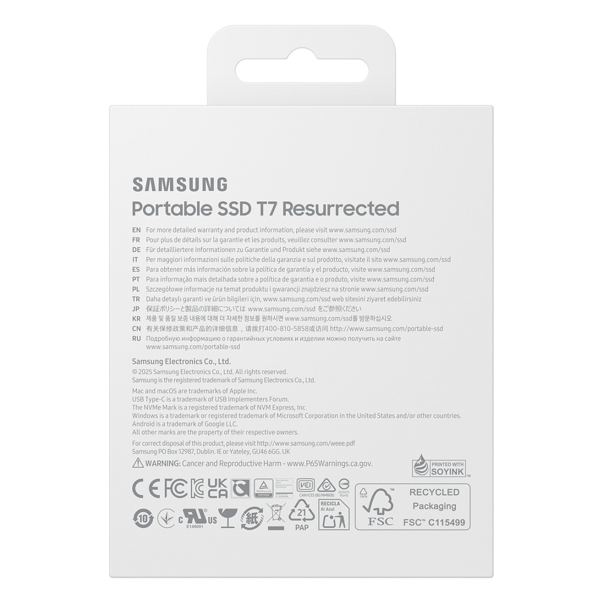 Prijenosni SSD disk SAMSUNG T7 2TB Titan Gray (USB 3.2 Gen 2, do 1050 MB/s)-10