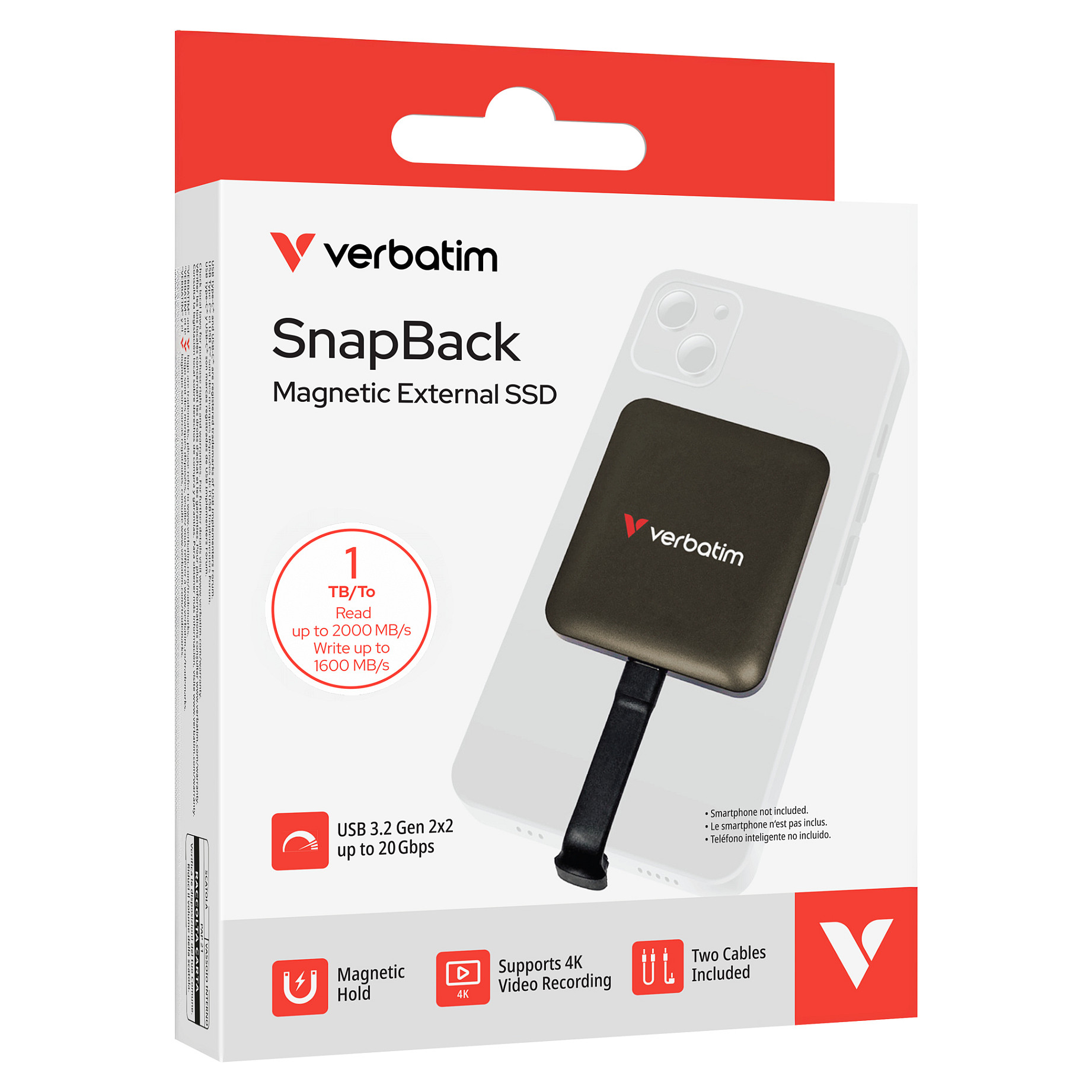 Prijenosni disk VERBATIM SnapBack Armour 1TB Mokka Metallic (USB 3.2 Gen 1, 2.5", aluminijsko kućište)-5