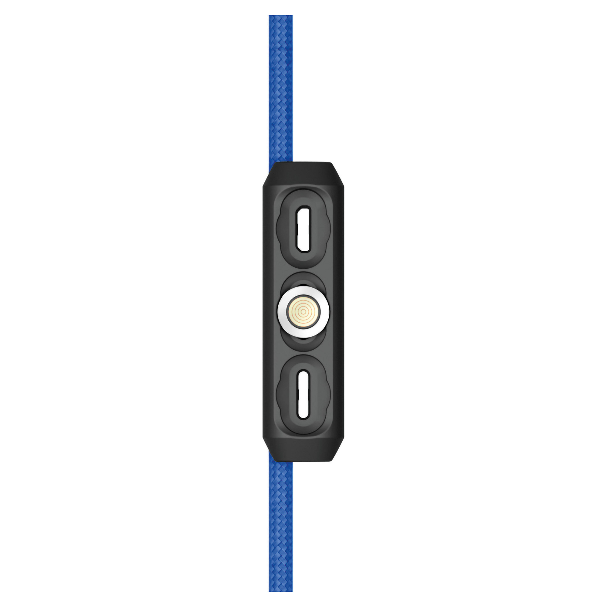 Magnetski kabel za punjenje REALPOWER 3-u-1 (1m, USB-C / Micro-USB / Lightning adapteri) plavi-3