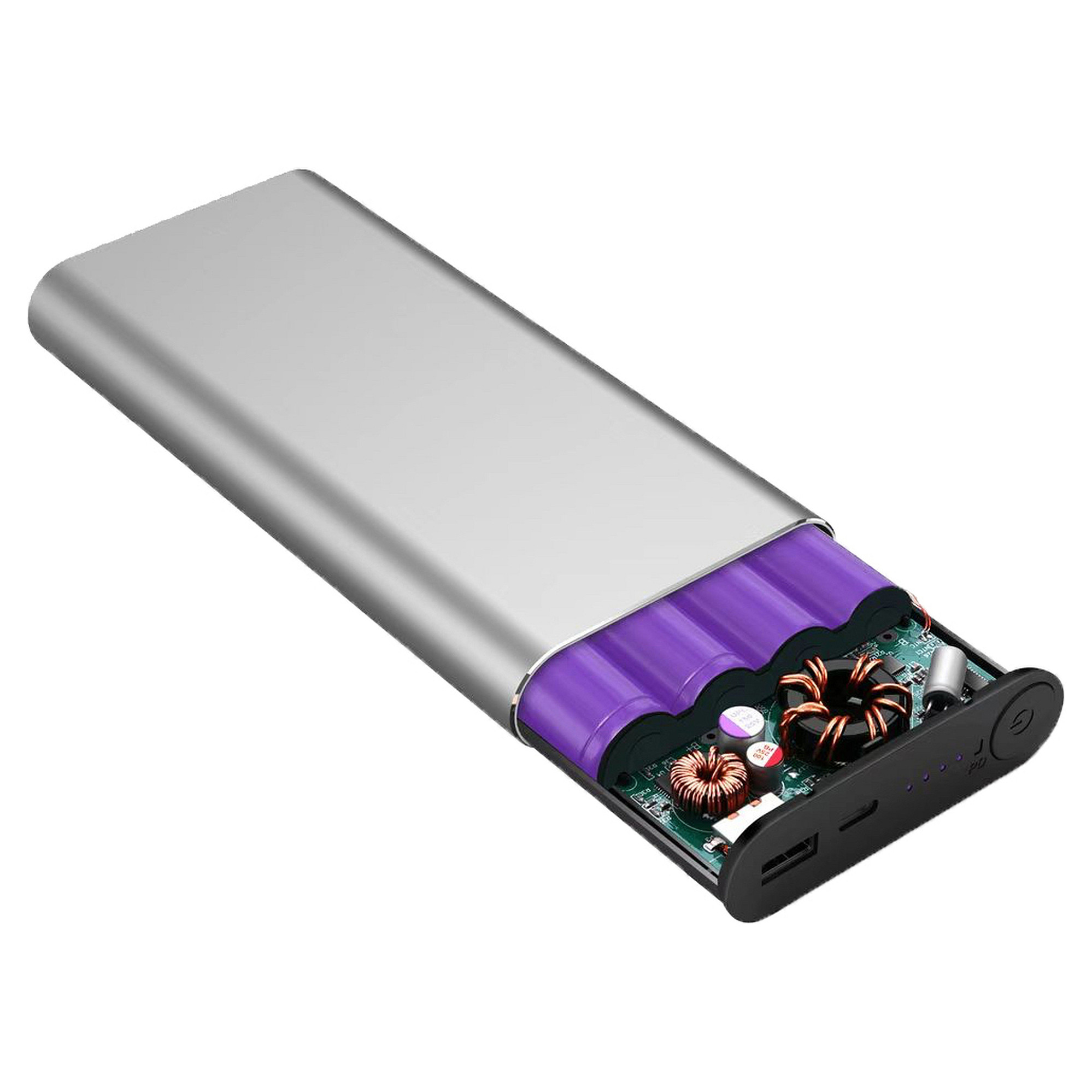 Prijenosna baterija (Power Bank) REALPOWER PB-20000PD Pro (20000 mAh, 22.5W, USB-C PD, QC 3.0) Srebrna-3