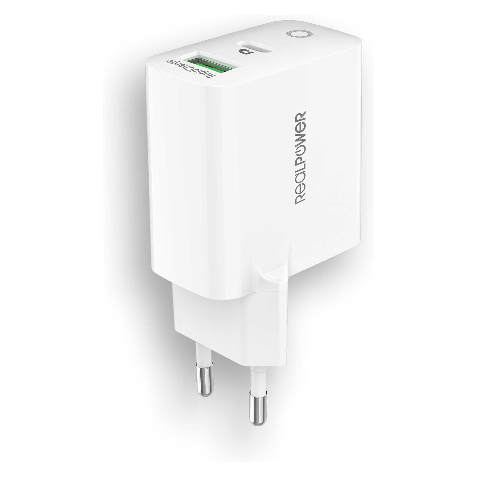 Strujni punjač REALPOWER PC-65 GaN (65W, USB-C, USB-A)-2