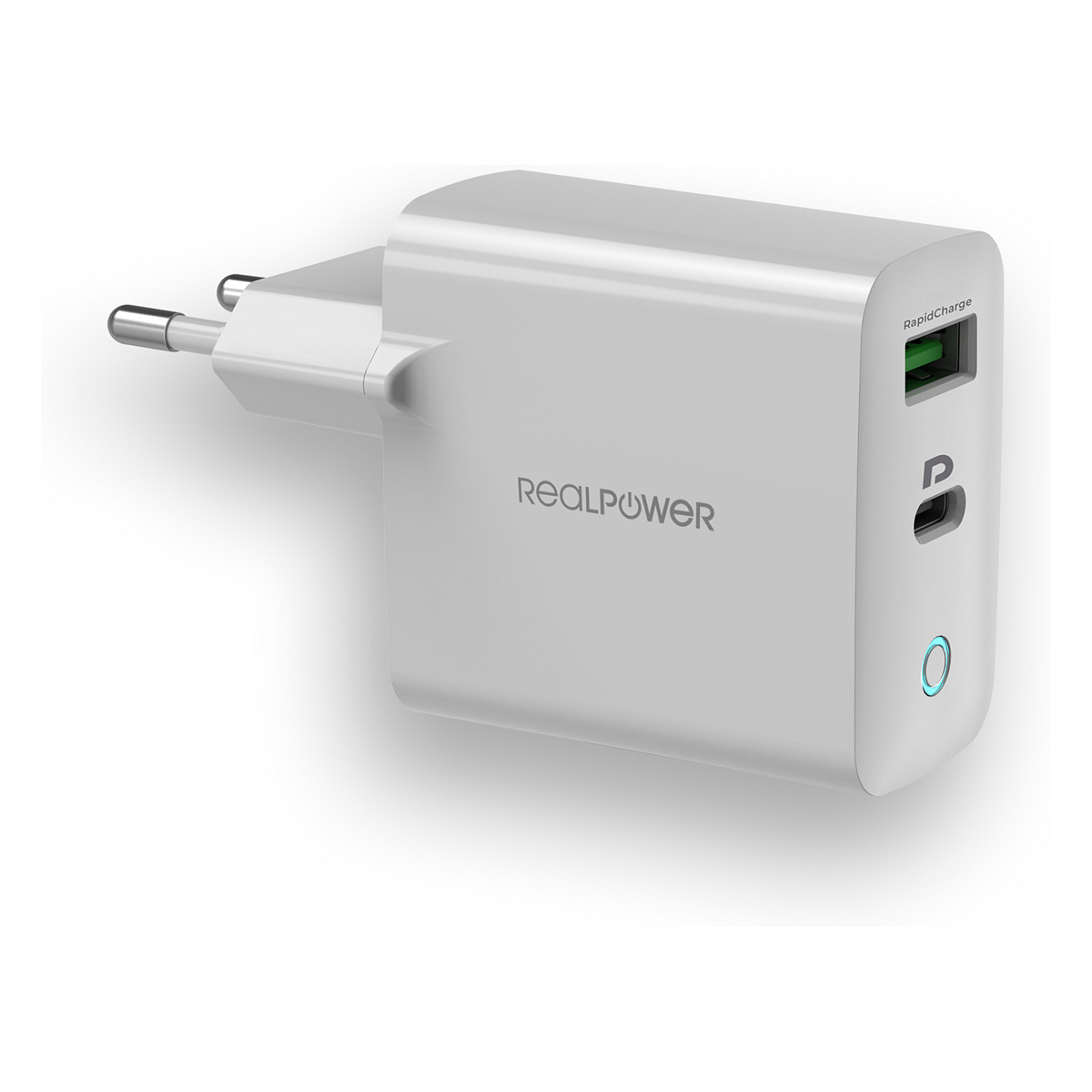 Prijenosni punjač REALPOWER PB-20000PD Pro Set (20000 mAh, 18W PD, Quick Charge 3.0) srebrni-2