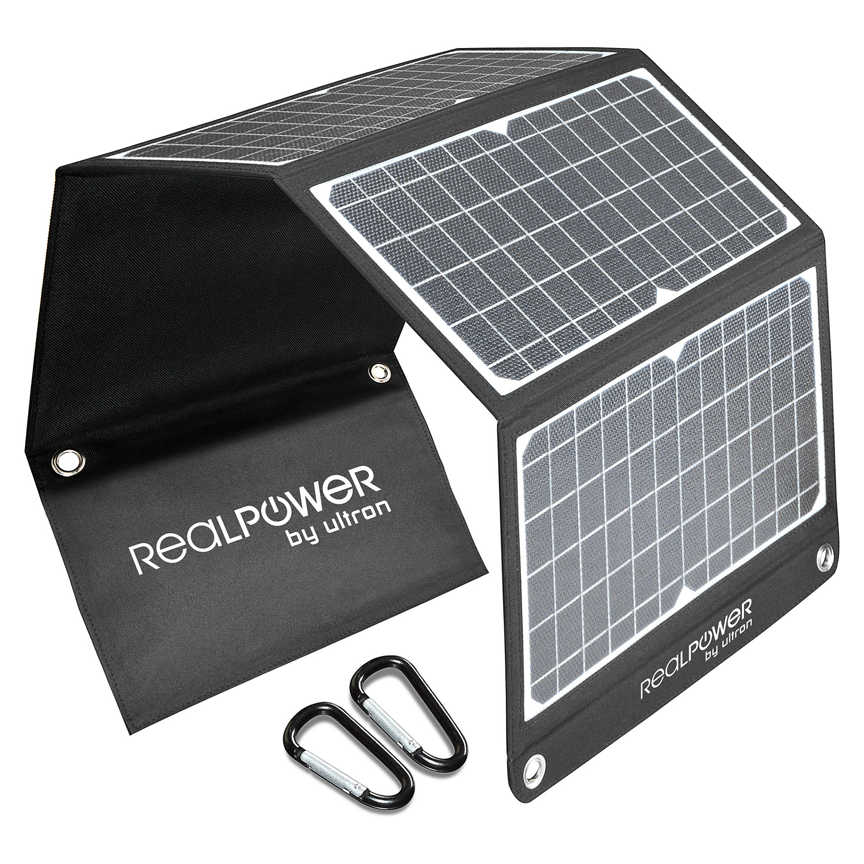 Solarni punjač REALPOWER SP-30E (30W, 3x USB, sklopivi)-0