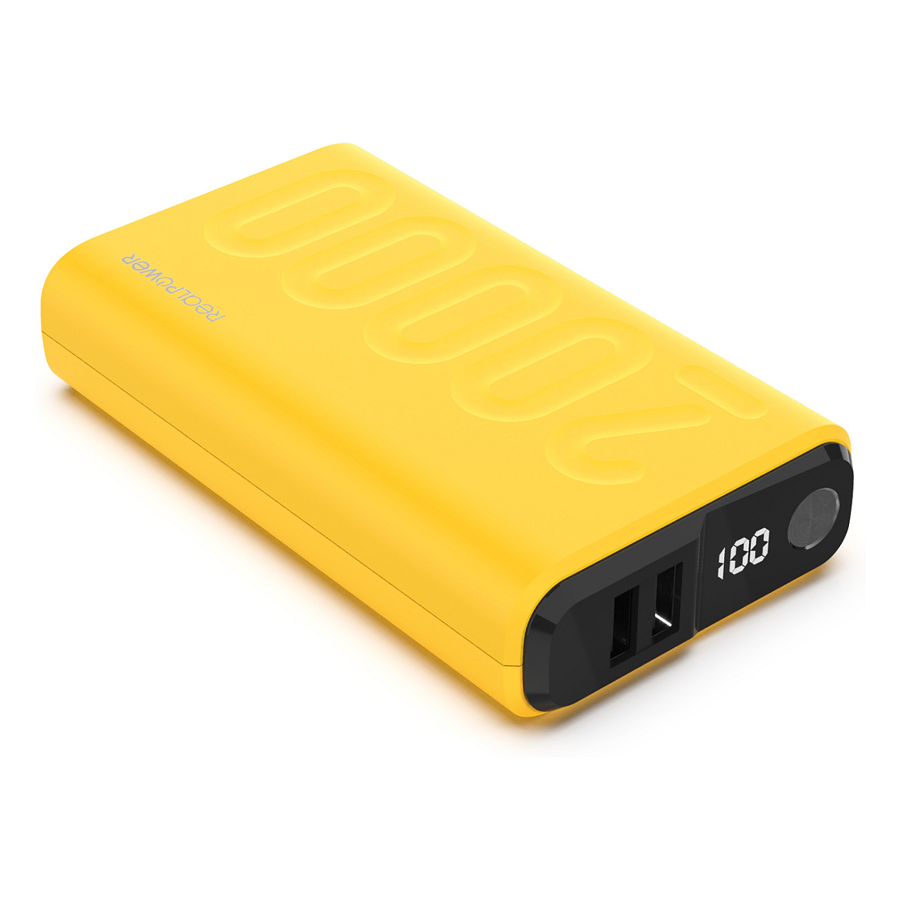Prijenosna baterija REALPOWER PB-20000 Set (20000 mAh, USB-C, 2x USB-A) žuta-1
