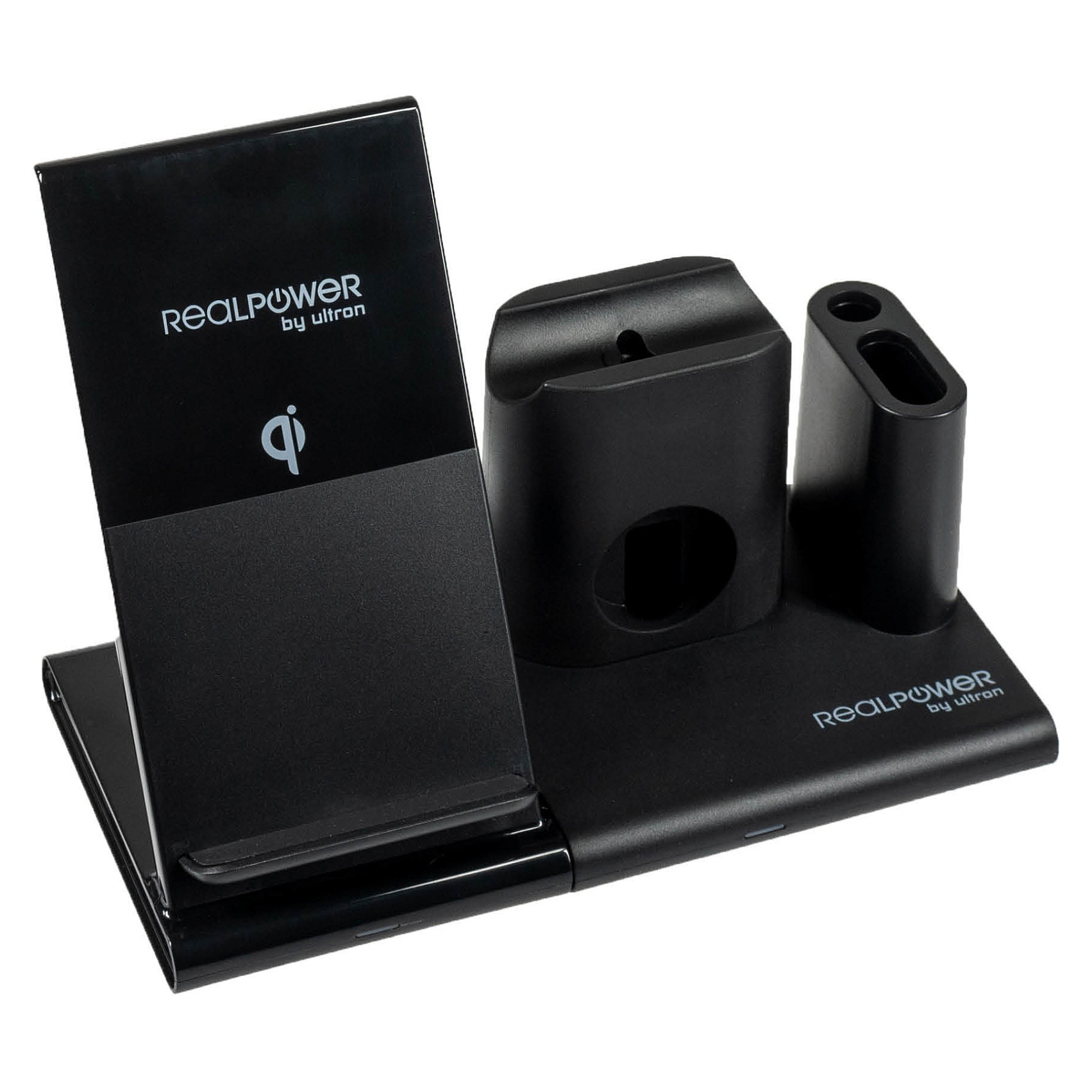 Bežični punjač REALPOWER ChargeAir connect (3-u-1, 15W, sklopivi, USB-C)-1
