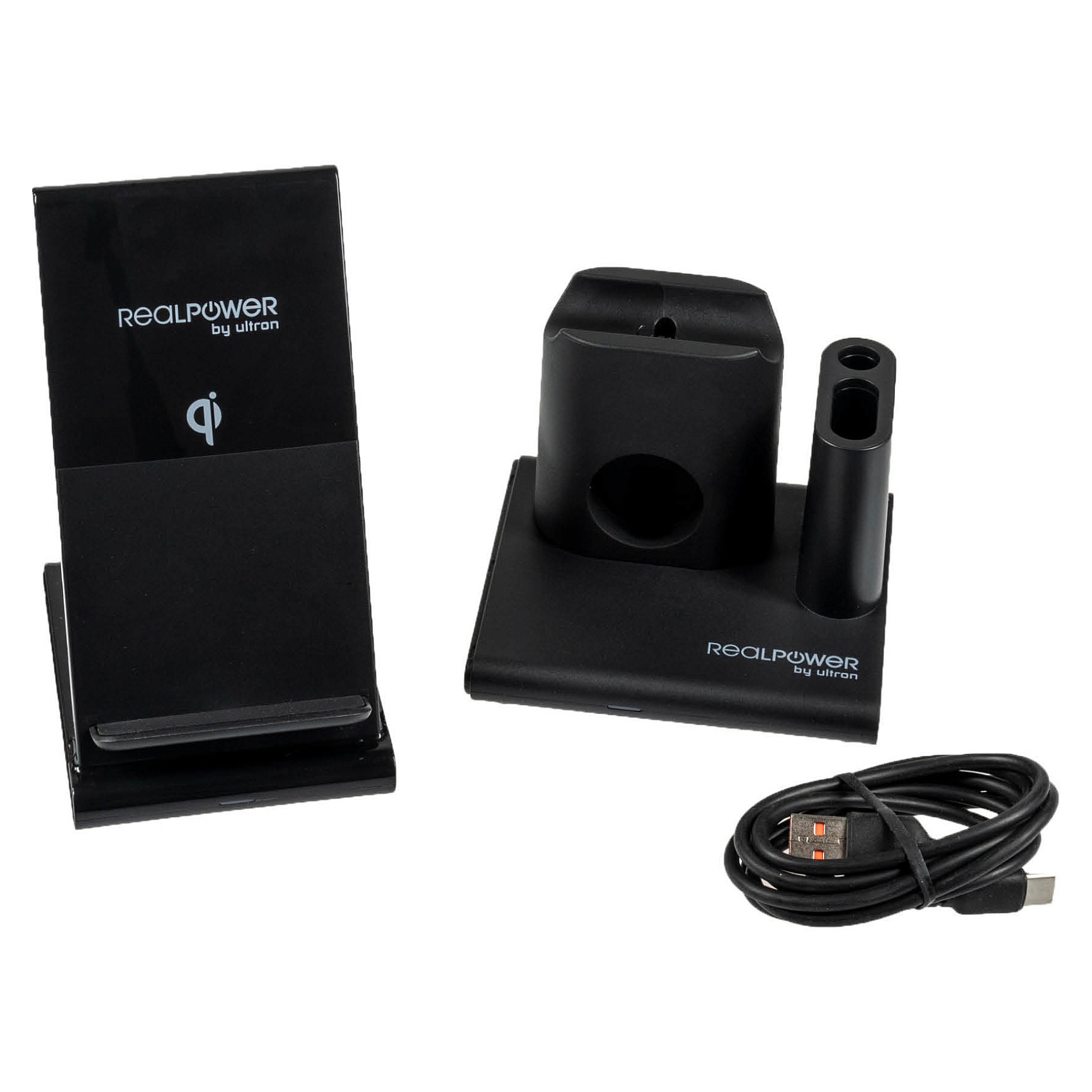 Bežični punjač REALPOWER ChargeAir connect (3-u-1, 15W, sklopivi, USB-C)-2