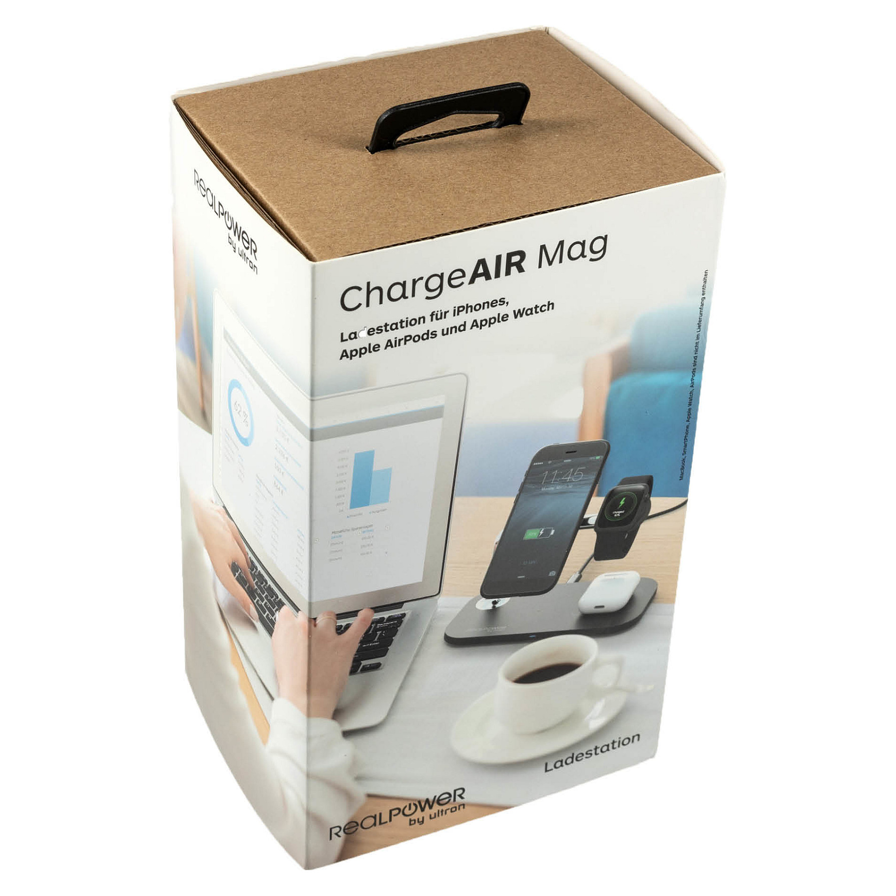 Stanica za punjenje REALPOWER ChargeAir MAG (3-u-1, MagSafe, 15W)-3