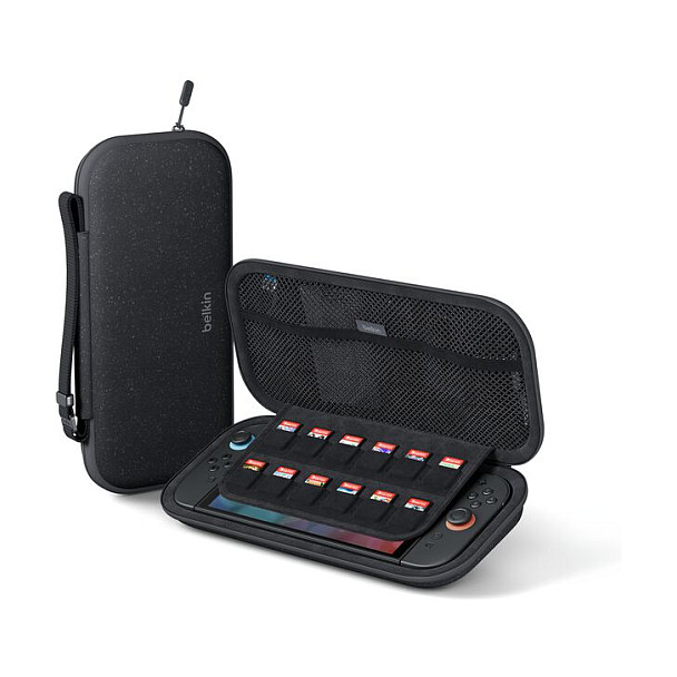 Torbica BELKIN Travel Case ENA002 za Nintendo Switch / Switch OLED (za 5 igara, ugrađeni stalak) Crna-1