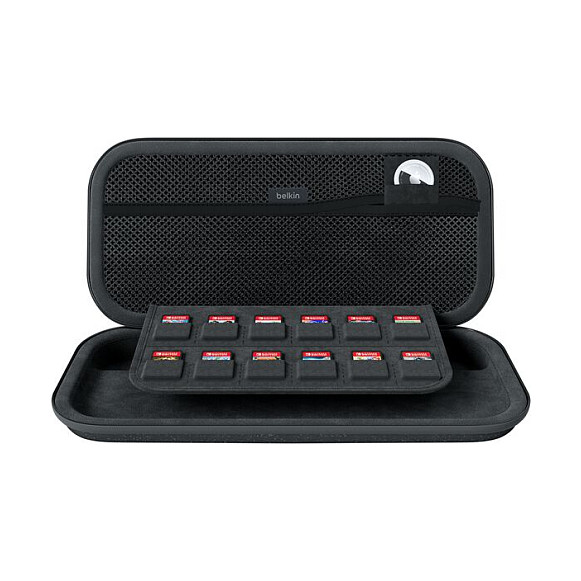 Torbica BELKIN Travel Case ENA002 za Nintendo Switch / Switch OLED (za 5 igara, ugrađeni stalak) Crna-2