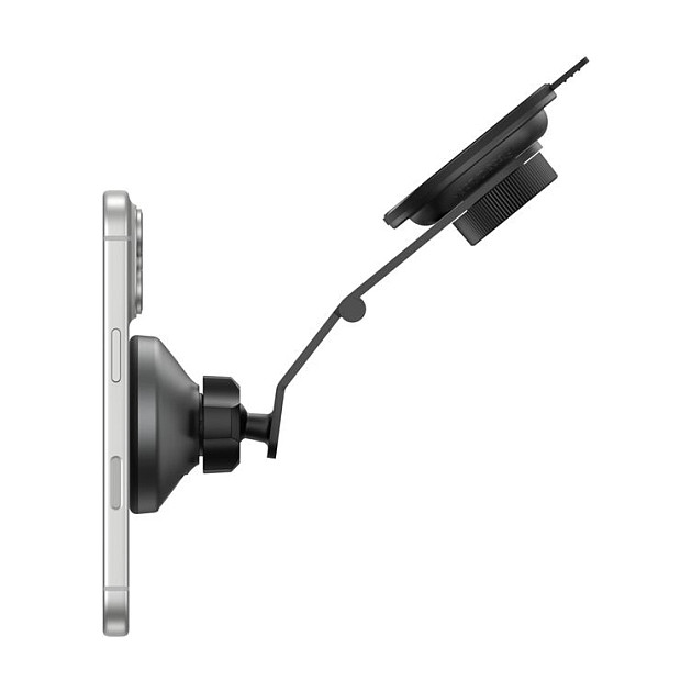 Auto punjač BELKIN BoostCharge Pro WIC013hqBK (Qi2 15W, magnetski, ventilacijski)-5
