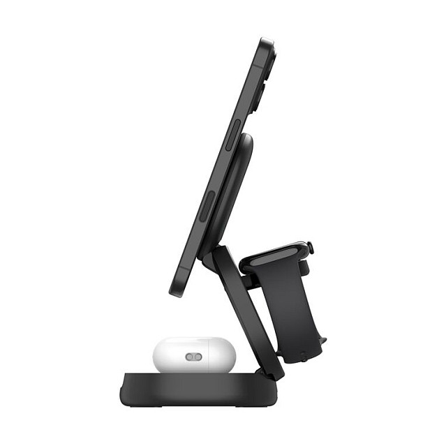 Bežični punjač BELKIN BoostCharge Pro 3-u-1 sklopivi magnetski s Qi2 15W (WIZ034BK), crni-2