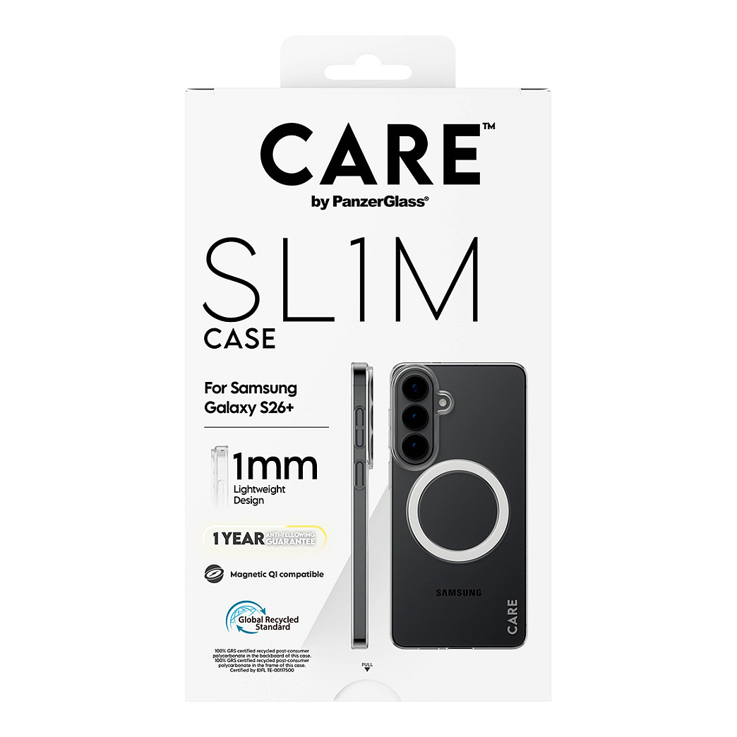 Zaštitna maska PANZER GLASS CARE SL1M za Samsung Galaxy S26+ (Prozirna, 1mm, Qi kompatibilna)-2