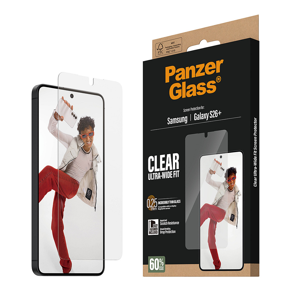 Zaštitno staklo PANZER GLASS za Samsung Galaxy S26+ (Ultra-Wide Fit, EasyAligner)-5