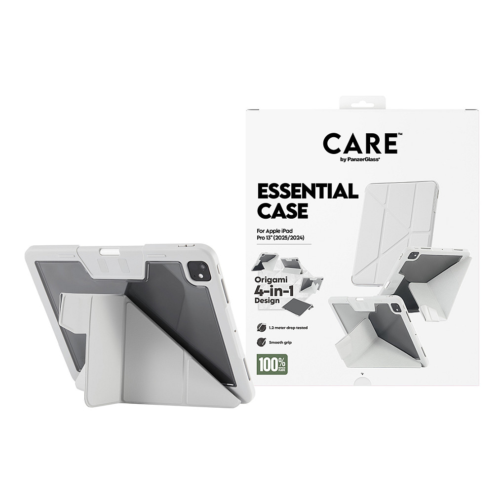 Zaštitna maska PANZER GLASS CARE by TPU Essential Case za iPad Pro 13" (2024), siva-1