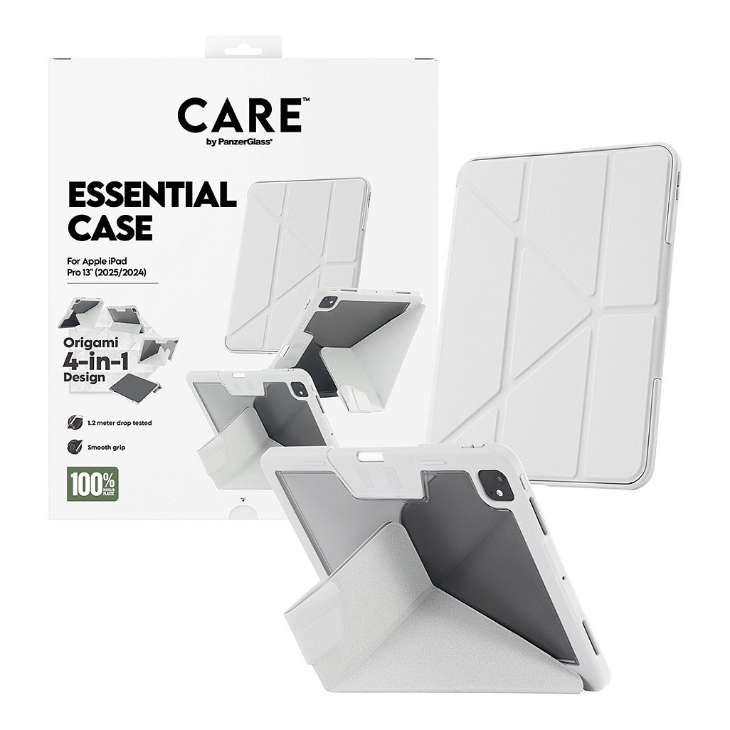 Zaštitna maska PANZER GLASS CARE by TPU Essential Case za iPad Pro 13" (2024), siva-4