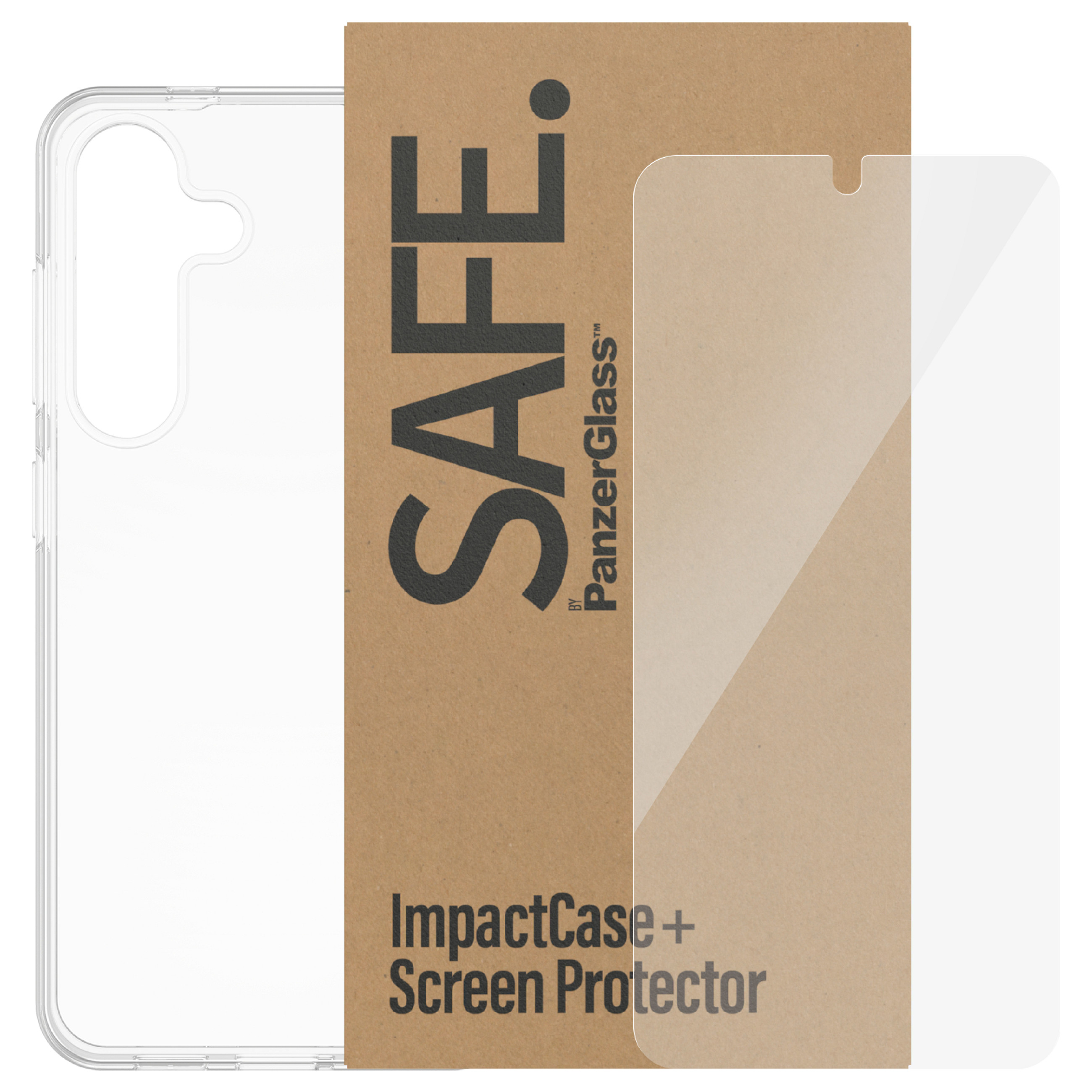 Zaštitni set PANZER GLASS SAFE. 2-in-1 za Samsung Galaxy A15 / A15 5G (zaštitno staklo + prozirna maskica)-3