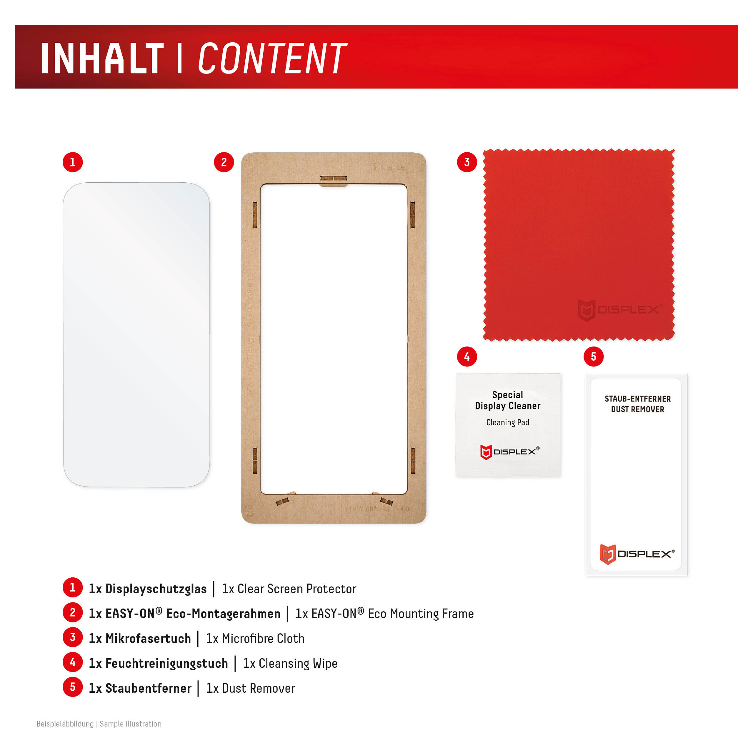 Zaštitno staklo DISPLEX Real Glass 2D za iPhone 16 / 15 / 15 Pro (10H tvrdoća, Case Friendly, EASY-ON Eco okvir)-9