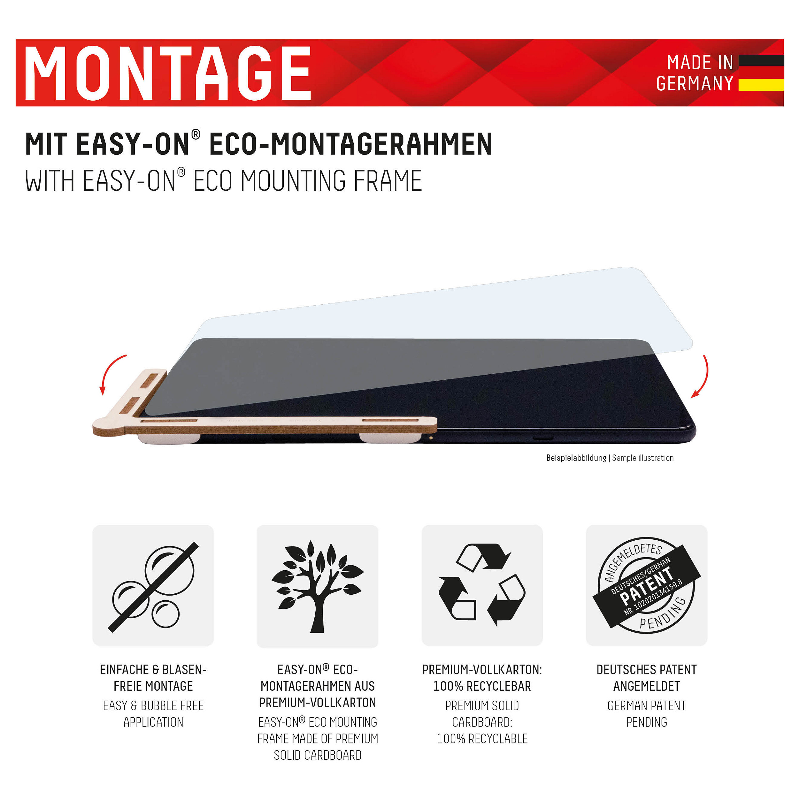 Zaštitno staklo DISPLEX Tablet Glass za Apple iPad 10.9" (10. Gen) / 11" (9H, Eco-Montagerahmen)-3