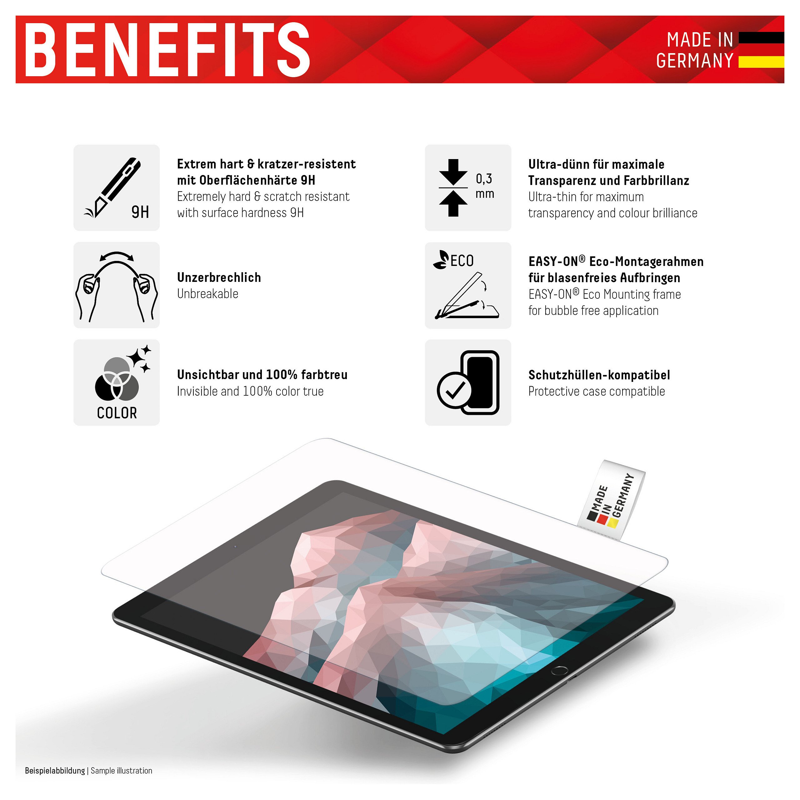 Zaštitna folija DISPLEX Protector Clear za iPad Pro 11" (1-4 Gen) & Air (4-5 Gen)-1